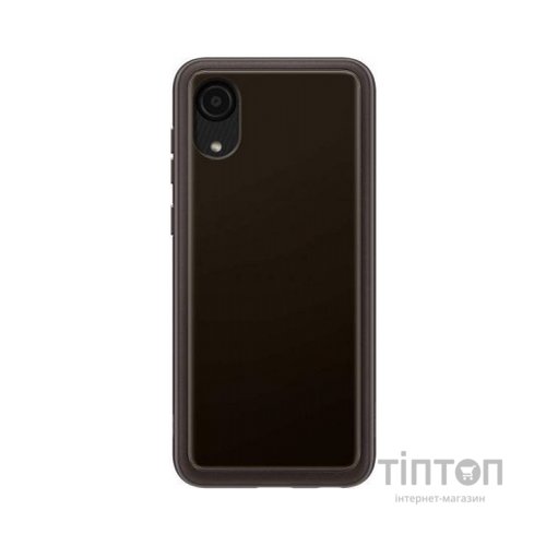 Чохол до мобільного телефона Samsung A03 Soft Clear Cover Black (EF-QA032TBEGRU)