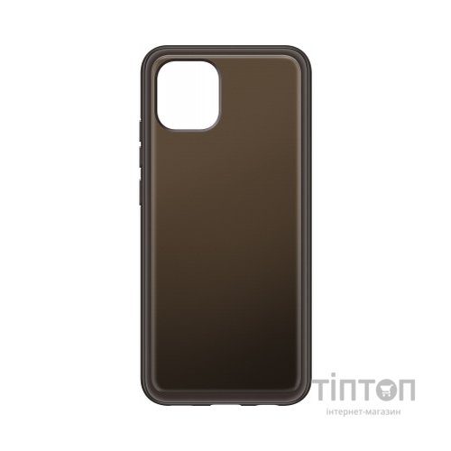 Чохол до мобільного телефона Samsung A03 Soft Clear Cover Black (EF-QA035TBEGRU)
