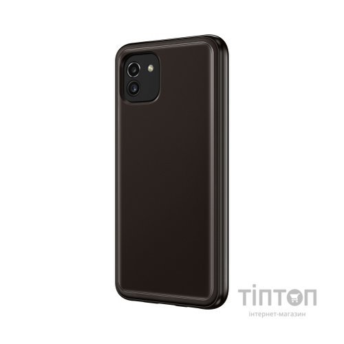 Чохол до мобільного телефона Samsung A03 Soft Clear Cover Black (EF-QA035TBEGRU)