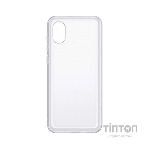 Чохол до мобільного телефона Samsung A03 Soft Clear Cover Transparent (EF-QA032TTEGRU)