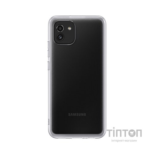 Чохол до мобільного телефона Samsung A03 Soft Clear Cover Transparent (EF-QA035TTEGRU)