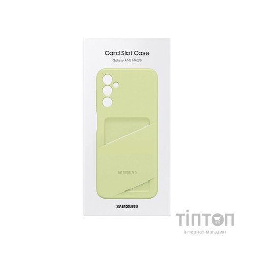 Чохол до мобільного телефона Samsung A14 Card Slot Case Lime (EF-OA146TGEGRU)