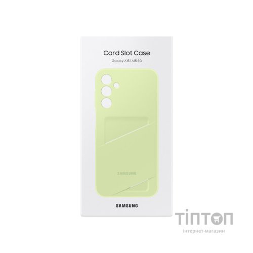 Чохол до мобільного телефона Samsung Galaxy A15 (A156) Card Slot Case Lime (EF-OA156TMEGWW)