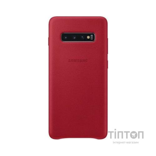 Чохол до мобільного телефона Samsung Galaxy S10+ (G975) Leather Cover Red (EF-VG975LREGRU)