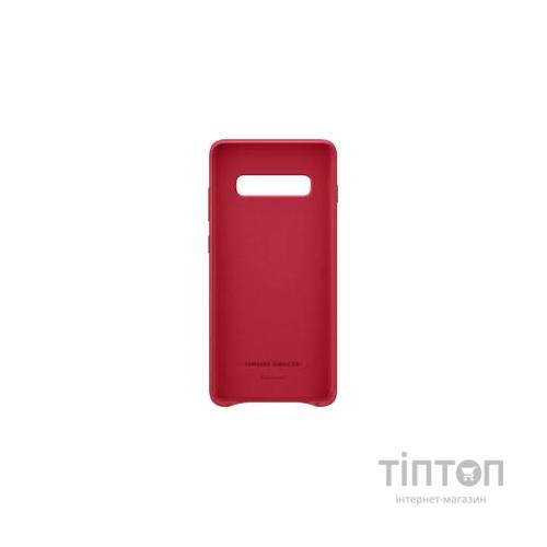 Чохол до мобільного телефона Samsung Galaxy S10+ (G975) Leather Cover Red (EF-VG975LREGRU)