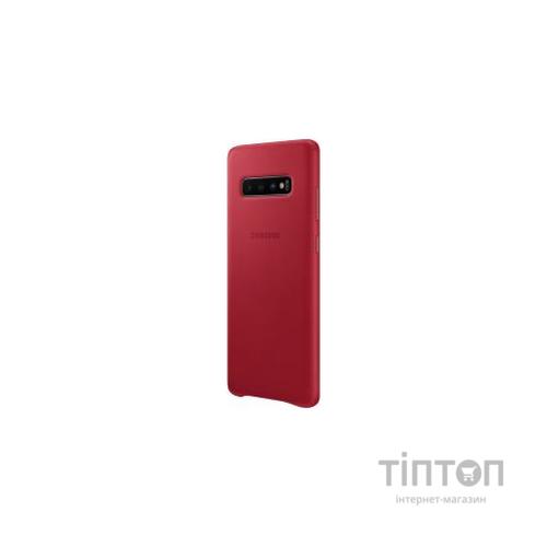 Чохол до мобільного телефона Samsung Galaxy S10+ (G975) Leather Cover Red (EF-VG975LREGRU)