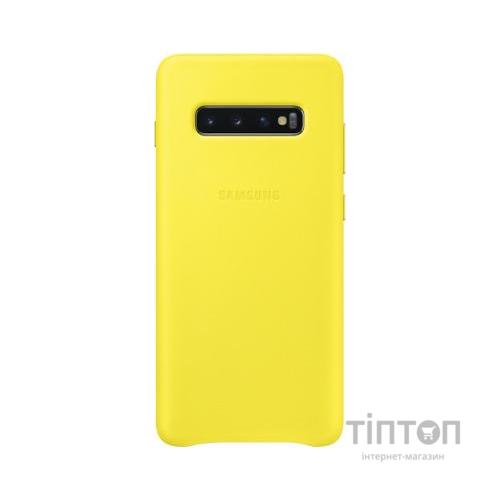 Чохол до мобільного телефона Samsung Galaxy S10+ (G975) Leather Cover Yellow (EF-VG975LYEGRU)