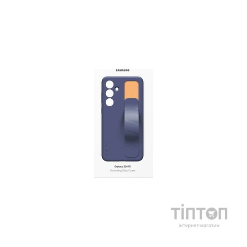 Чохол до мобільного телефона Samsung Galaxy S24 FE (S721) Standing Grip Case black blue (EF-GS721CNEGWW)