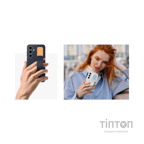 Чохол до мобільного телефона Samsung Galaxy S24 FE (S721) Standing Grip Case black blue (EF-GS721CNEGWW)