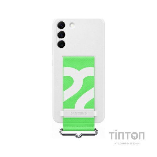 Чохол до мобільного телефона Samsung Silicone with Strap Cover Galaxy S22 Plus White (EF-GS906TWEGRU)