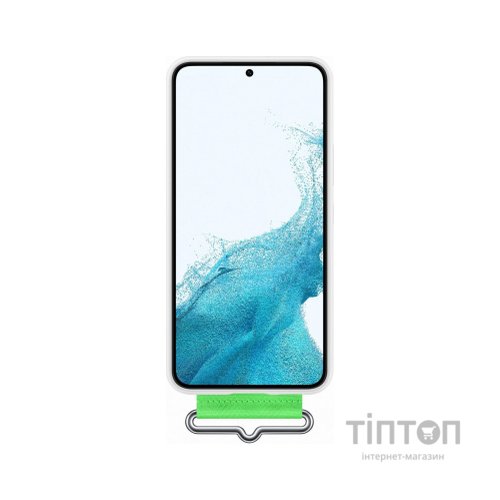 Чохол до мобільного телефона Samsung Silicone with Strap Cover Galaxy S22 Plus White (EF-GS906TWEGRU)