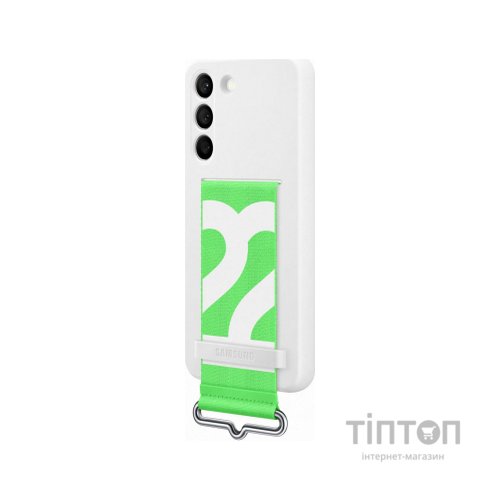 Чохол до мобільного телефона Samsung Silicone with Strap Cover Galaxy S22 White (EF-GS901TWEGRU)