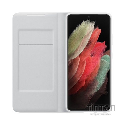 Чохол до мобільного телефона Samsung Smart LED View Cover Samsung Galaxy S21 Ultra Light Gray (EF-NG998PJEGRU)