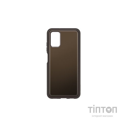 Чохол до мобільного телефона Samsung Soft Clear Cover Galaxy A03s (A037) Black (EF-QA037TBEGRU)