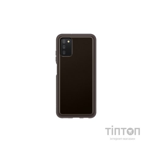 Чохол до мобільного телефона Samsung Soft Clear Cover Galaxy A03s (A037) Black (EF-QA037TBEGRU)