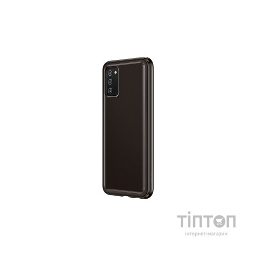 Чохол до мобільного телефона Samsung Soft Clear Cover Galaxy A03s (A037) Black (EF-QA037TBEGRU)