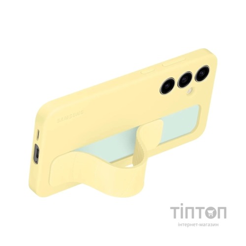 Чохол до мобільного телефона Samsung Standing Grip Case Samsung Galaxy S24 FE Yellow (EF-GS721CYEGWW)