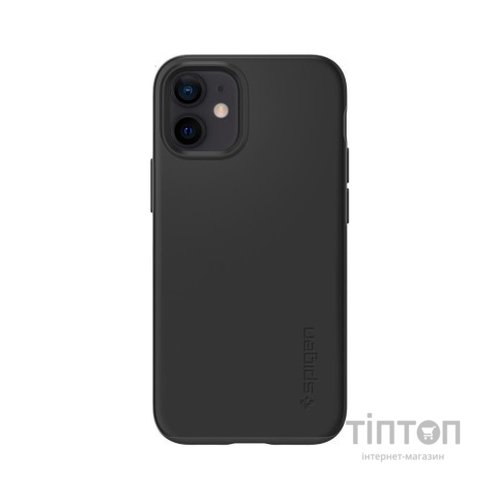 Чохол до мобільного телефона Spigen iPhone 12 mini Case Thin Fit, Black (ACS01739)