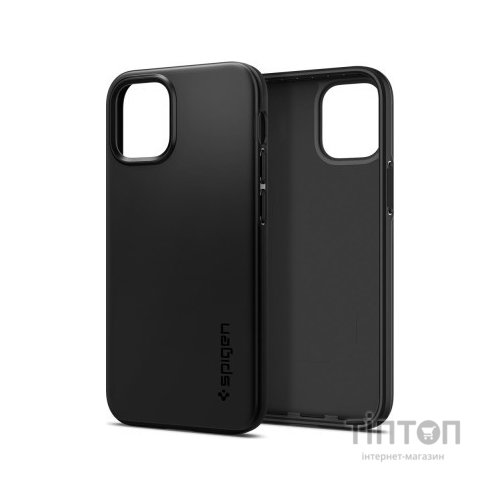 Чохол до мобільного телефона Spigen iPhone 12 mini Case Thin Fit, Black (ACS01739)