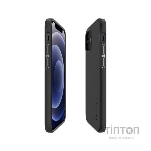 Чохол до мобільного телефона Spigen iPhone 12 mini Case Thin Fit, Black (ACS01739)