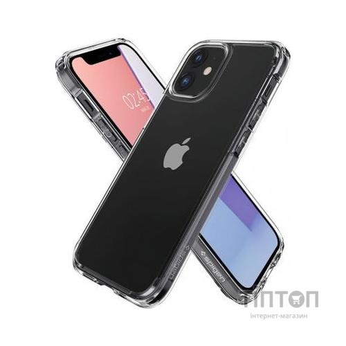 Чохол до мобільного телефона Spigen iPhone 12 mini Crystal Hybrid, Crystal Clear (ACS01542)