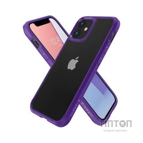 Чохол до мобільного телефона Spigen iPhone 12 mini Crystal Hybrid, Hydrangea Purple (ACS01544)