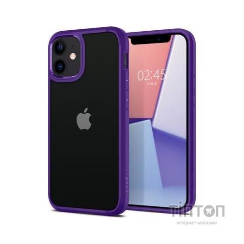Чохол до мобільного телефона Spigen iPhone 12 mini Crystal Hybrid, Hydrangea Purple (ACS01544)