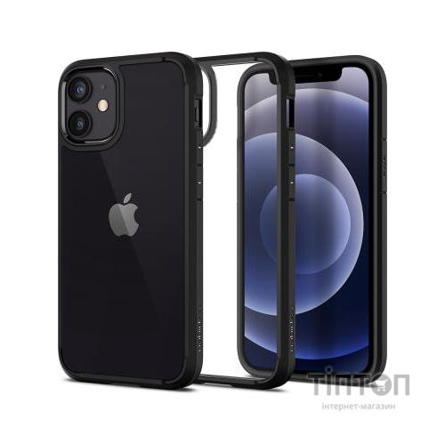 Чохол до мобільного телефона Spigen iPhone 12 mini Crystal Hybrid, Matte Black (ACS01543)