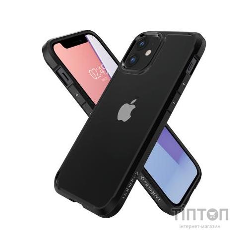 Чохол до мобільного телефона Spigen iPhone 12 mini Crystal Hybrid, Matte Black (ACS01543)