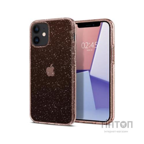 Чохол до мобільного телефона Spigen iPhone 12 mini Liquid Crystal Glitter, Rose Quartz (ACS01742)