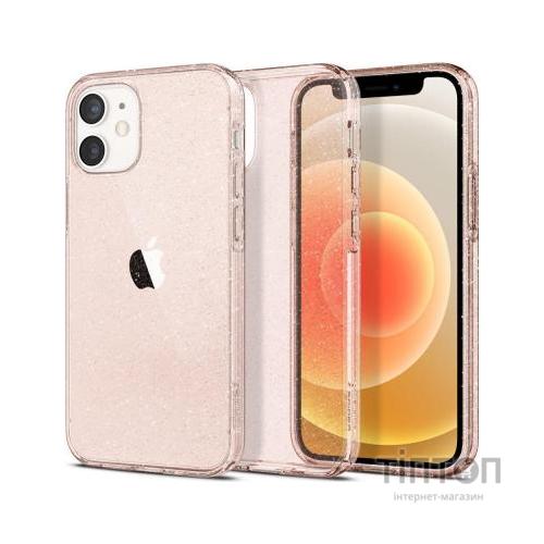 Чохол до мобільного телефона Spigen iPhone 12 mini Liquid Crystal Glitter, Rose Quartz (ACS01742)
