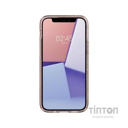 Чохол до мобільного телефона Spigen iPhone 12 mini Liquid Crystal Glitter, Rose Quartz (ACS01742)