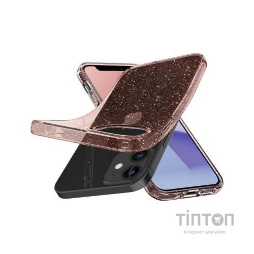 Чохол до мобільного телефона Spigen iPhone 12 mini Liquid Crystal Glitter, Rose Quartz (ACS01742)