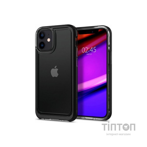 Чохол до мобільного телефона Spigen iPhone 12 mini Neo Hybrid, Crystal Black (ACS01749)