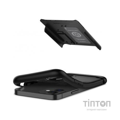 Чохол до мобільного телефона Spigen iPhone 12 mini Slim Armor, Black (ACS01545)