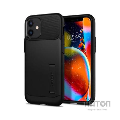 Чохол до мобільного телефона Spigen iPhone 12 mini Slim Armor, Black (ACS01545)
