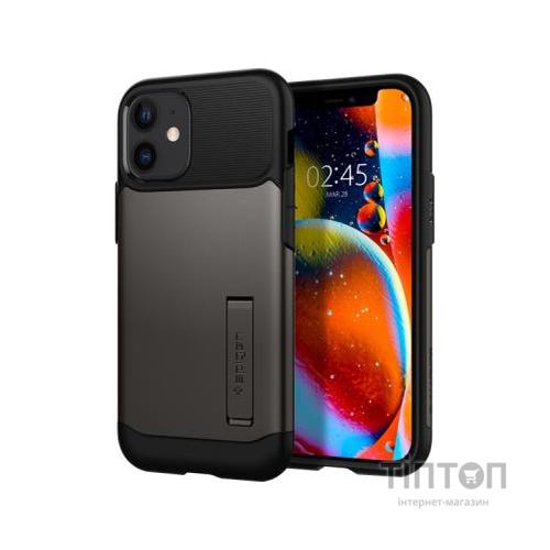 Чохол до мобільного телефона Spigen iPhone 12 mini Slim Armor, Gunmetal (ACS01546)
