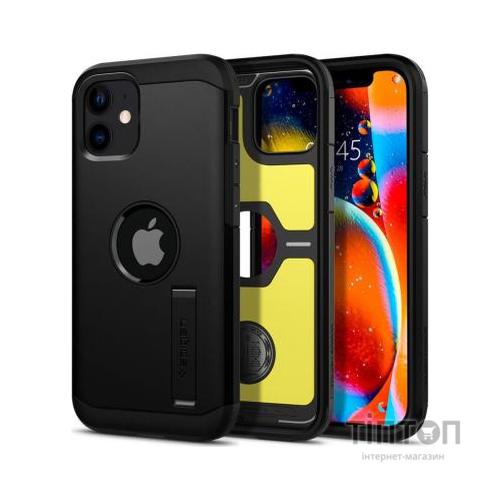 Чохол до мобільного телефона Spigen iPhone 12 mini Tough Armor, Black (ACS01753)
