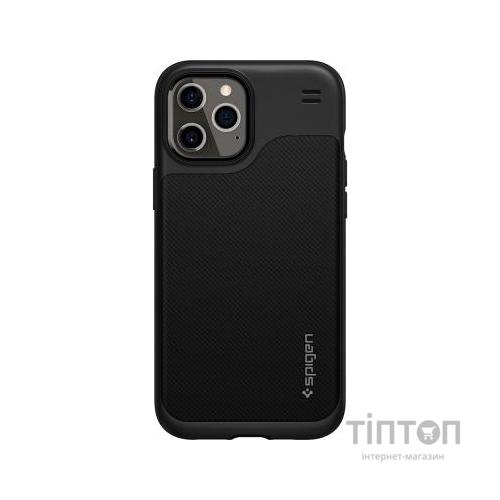 Чохол до мобільного телефона Spigen iPhone 12 Pro Max Hybrid NX, Matte Black (ACS01475)