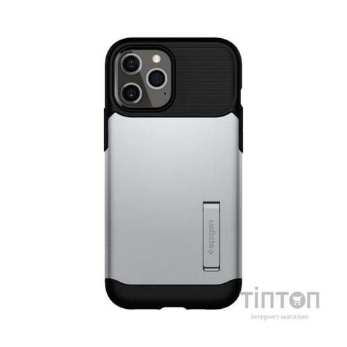Чохол до мобільного телефона Spigen iPhone 12 Pro Max Slim Armor, Satin Silver (ACS01482)