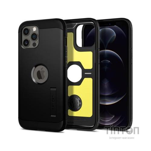 Чохол до мобільного телефона Spigen iPhone 12 Pro Max Tough, Armor Black (ACS01626)