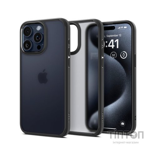 Чохол до мобільного телефона Spigen iPhone 15 Pro Max Ultra Hybrid Frost Black (ACS06568)
