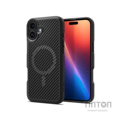 Чохол до мобільного телефона Spigen iPhone 16 Core Armor MagFit Matte Black (ACS08221)