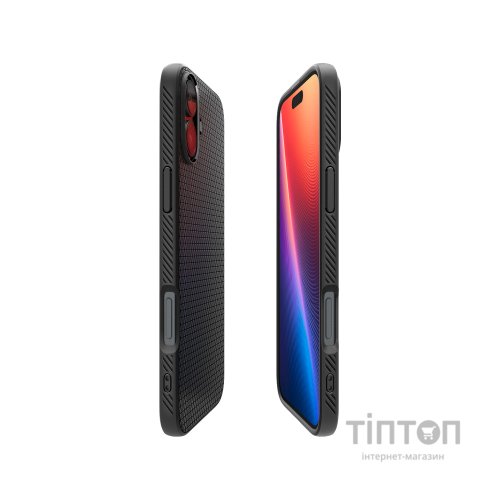 Чохол до мобільного телефона Spigen iPhone 16 Plus Liquid Air Matte Black (ACS08066)