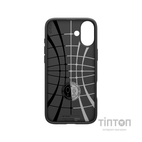 Чохол до мобільного телефона Spigen iPhone 16 Plus Liquid Air Matte Black (ACS08066)