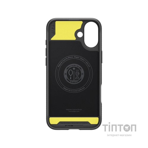Чохол до мобільного телефона Spigen iPhone 16 Rugged Armor MagFit Matte Black (ACS08214)