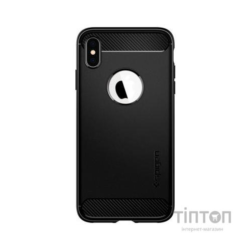 Чохол до мобільного телефона Spigen iPhone XS Max Rugged Armor Matte Black (065CS25125)