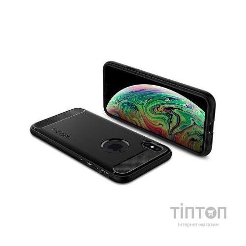 Чохол до мобільного телефона Spigen iPhone XS Max Rugged Armor Matte Black (065CS25125)