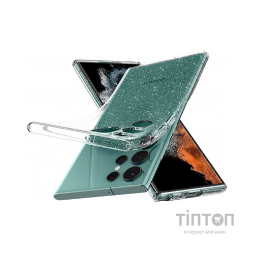 Чохол до мобільного телефона Spigen Samsung Galaxy S22 Ultra Liquid Crystal Glitter, Crystal Qua (ACS03913)