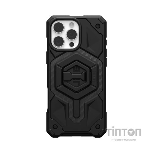 Чохол до мобільного телефона UAG iPhone 16 Pro Max, Monarch Pro Magsafe Carbon Fiber/Black Stand (1144571BV01)
